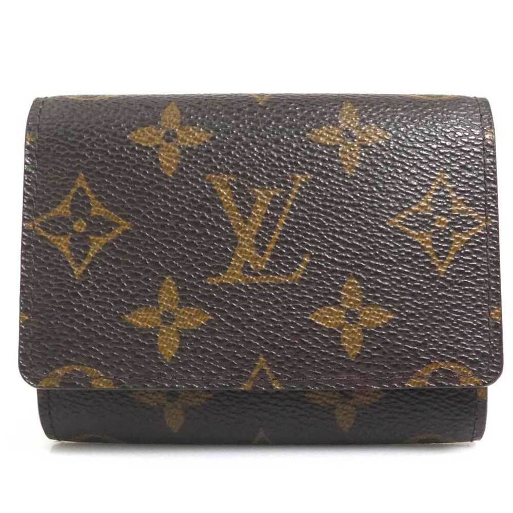 Louis Vuitton LOUIS VUITTON Business Card Holder Case Monogram Enveloppe Cart...